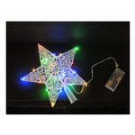 Puntale 20Led C/gemme Multicol.int D2781