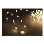 PreQu' Filo Luci Nanoled Bianco caldo 125 luci Batteria interno D3128