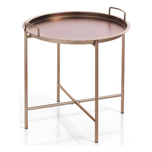 Vagna Copper Tavolino Rame opaco L  45 cm
