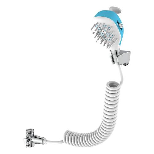 Doccetta per lavaggio animali Duplex Lucky 2F con tubo 200 cm Bianco SAPDUP0082AZ