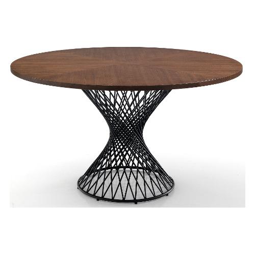 CLEW Tavolo Fisso Noce scuro e Nero (137cm)