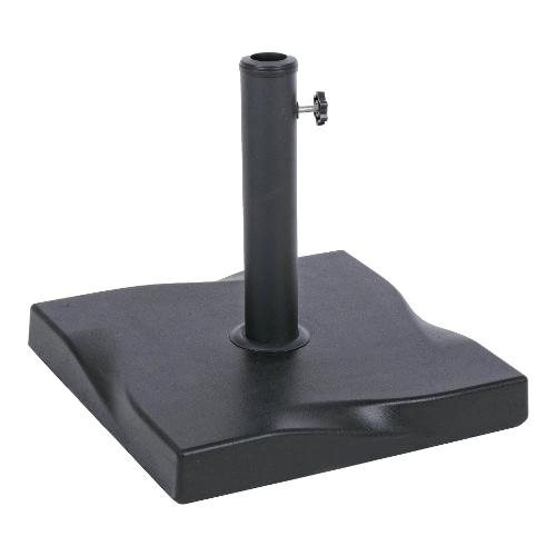 Base ombrellone cemento, acciaio SALONICCO Qu 25 Kg Nero 0795279