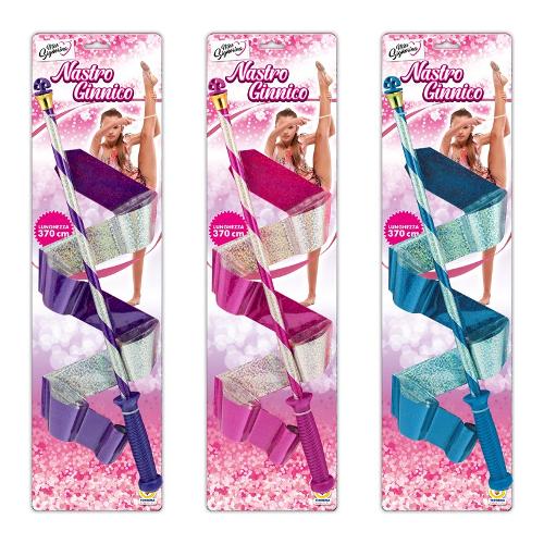 Nastro ginnastica con bacchetta glitter MISS SIGNORINA Assortito 66947