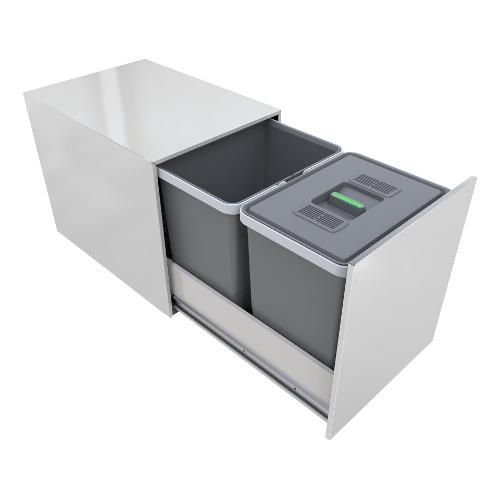 STREET 2.0 Pattumiera incasso Acciaio