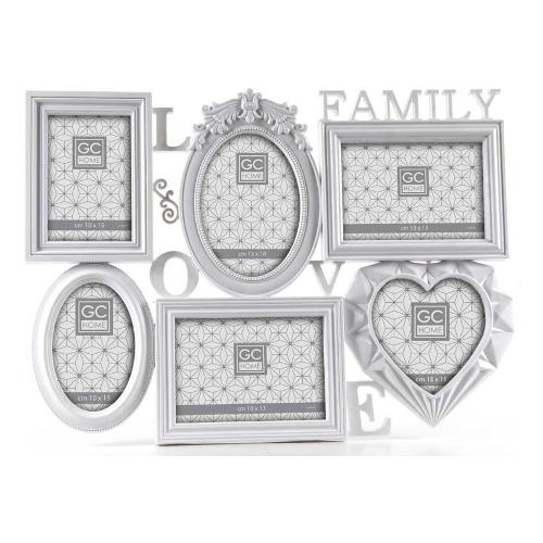 Portafoto (per 6f misure varie ) multiplo Love Family Bianco 784217