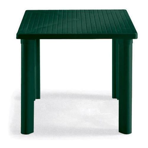 Tavolo da esterno resina ELLE Fisso Verde bosco (80x80x72cm) 1025