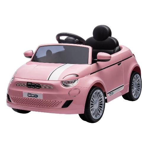 Auto elettrica Fiat 500e 12V RC (97,5x32cm) ESPIDKO Rosa 42121