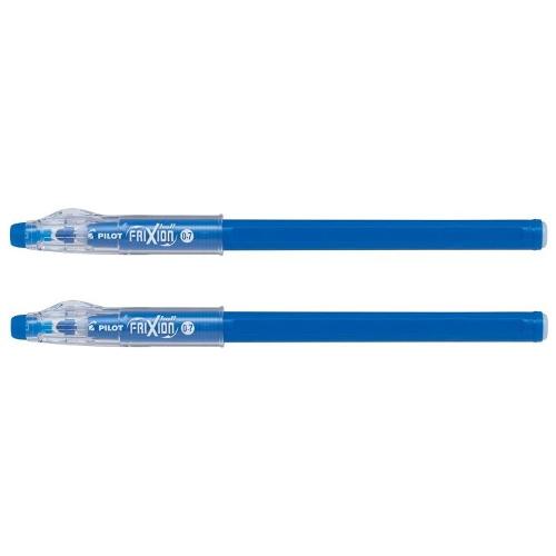 Set penne cancellabili roller cappuccio 2 pz tratto Medio - 0,7 mm Ball Sticks FRIXION Blu gel 3802753