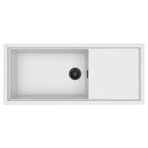 Lavello 1 vasca (116x50cm) SINTESI 510 Bianco Satinato LKS51096