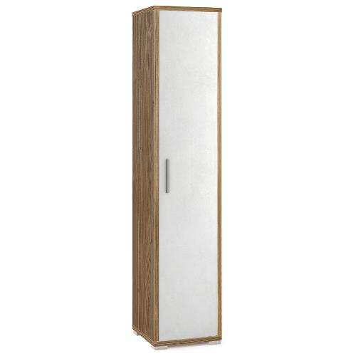 DOUBLE Db364k Armadio 1 Anta battente Noce stelvio e Ossido bianco (40cm) Mobile KIT
