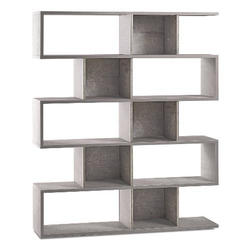DOUBLE Db325k Libreria Cemento (150 x 180 h cm) Mobile KIT