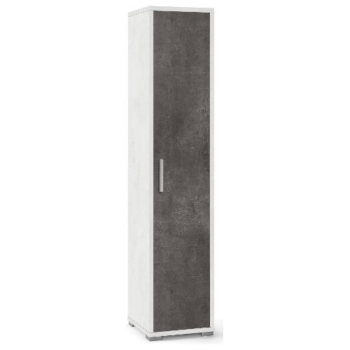 DOUBLE Db364k Armadio 1 Anta battente Ossido bianco e Ossido nero (40cm) Mobile KIT