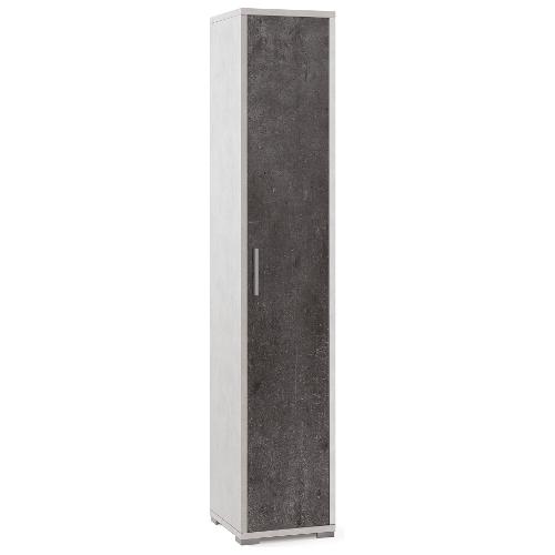 DOUBLE Db384k Armadio 1 Anta battente Ossido bianco e Ossido nero (40cm) Mobile KIT