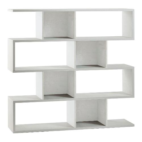 DOUBLE Db324k Libreria Ossido bianco (150 x 145 h cm) Mobile KIT