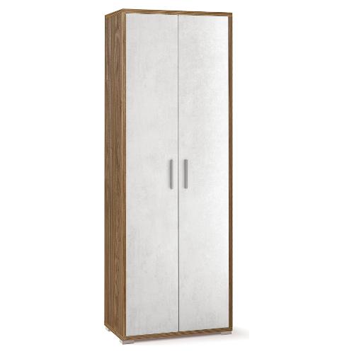 DOUBLE Db374k Armadio 2 Ante battenti Noce stelvio e Ossido bianco (70cm) Mobile KIT