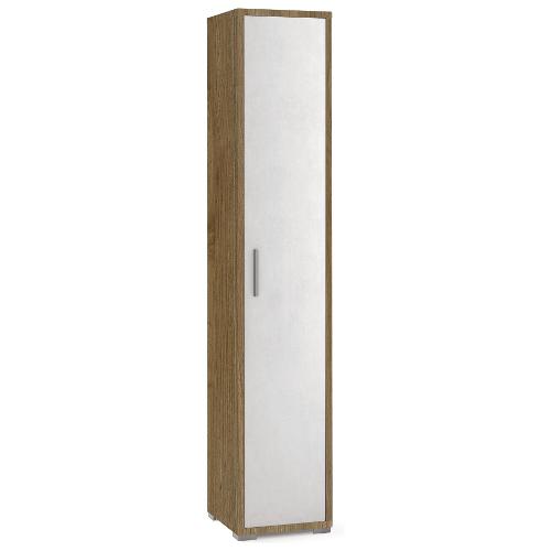 DOUBLE Db384k Armadio 1 Anta battente Noce stelvio e Ossido bianco (40cm) Mobile KIT