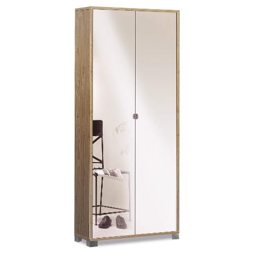QUADRANTE 747spk Armadio 2 Ante battenti Noce stelvio e Specchio (85cm) Mobile KIT