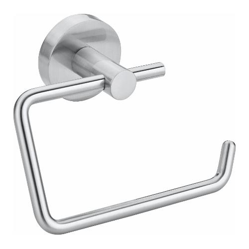 Porta rotolo WC parete MOON Effetto inox spazzolato (13,8x5x10,5 cm) 40301