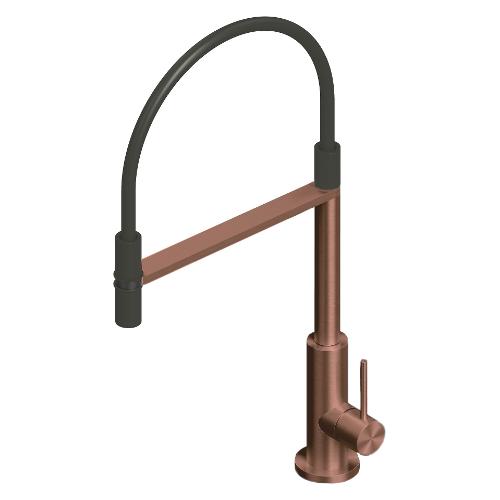 Miscelatore lavello semiprofessionale Panarea ACQUAMIX Copper bronze 9244 MISCINOX L29