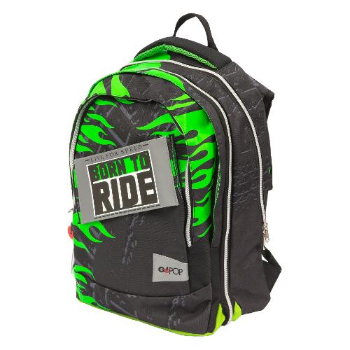 Zainetto Monster Trucks GOPOP - 35 L Nero e Verde GG9Q2610