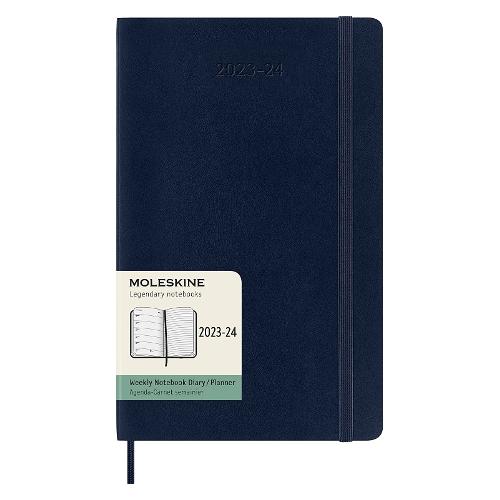 Agenda settimanale 2023/24 18m Lug-Dic Large Soft Blu zaffiro (13x21 cm) 56934