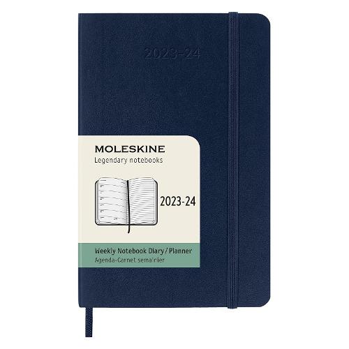 Agenda settimanale 2023/24 18m Lug-Dic Pocket Soft Blu zaffiro (9x14 cm) 56996