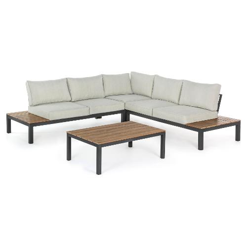 Set da esterno ELIAS 4 posti Antracite 0662178