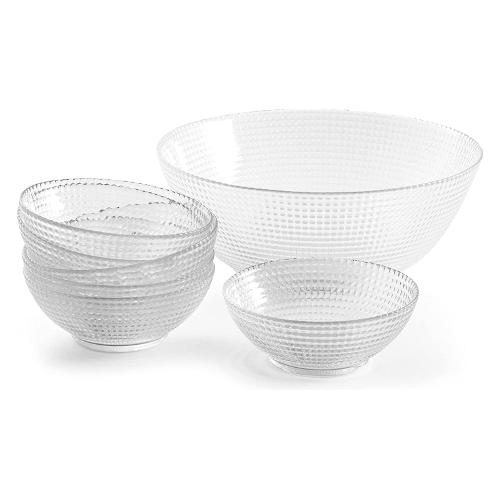 Set coppette Vetro 7 pz con ciotola grande per macedonia GENERATION Trasparente