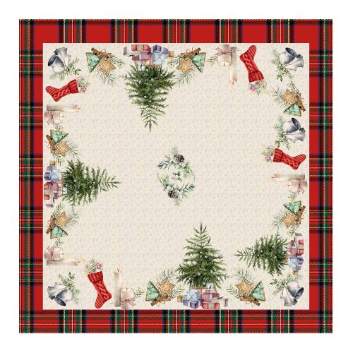Centrotavola Natale TIFFANY 02 (93x93cm) P6119