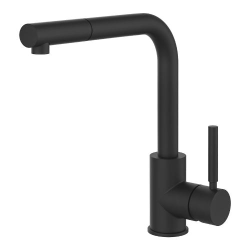 Miscelatore lavello doccetta estraibile NEUTRON Matt black 17169 299