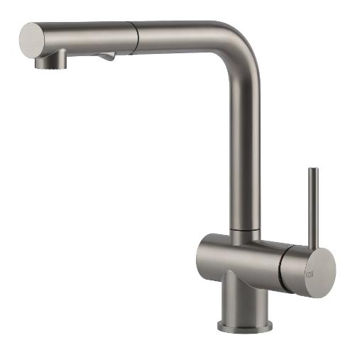 Miscelatore lavello doccetta estraibile ACCIAIO Steel brushed 60600 239