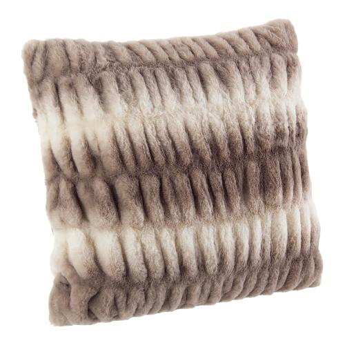 Cuscino arredo SHIRRING Crema e Bianco (45x45cm) 0463358
