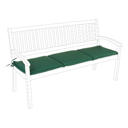 Cuscino panca poliestere POLY180 3 posti Verde scuro 0806352 (153x48x3cm) Sfoderabile 0806352