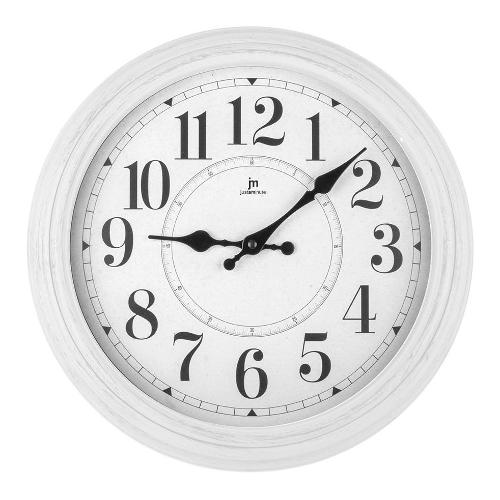 Orologio da parete (36cm) JUSTAMINUTE Bianco anticato 00889B
