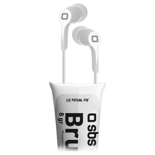 Auricolari microfono filo BRUSH White satin TEEARPAINTW
