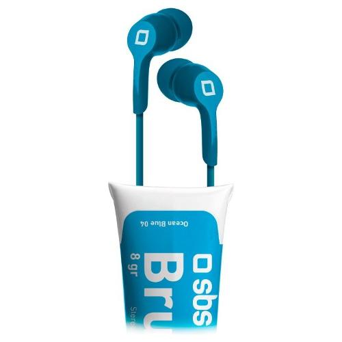 Auricolari microfono filo BRUSH Blue waves TEEARPAINTB