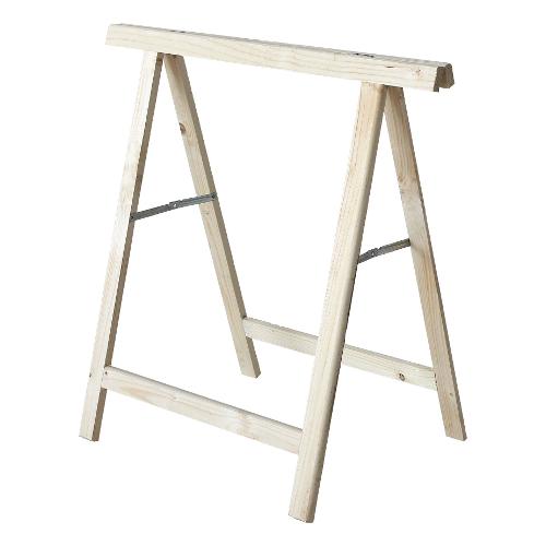 Cavalletto pieghevole legno (65x39x75cm) Grezzo naturale 700031