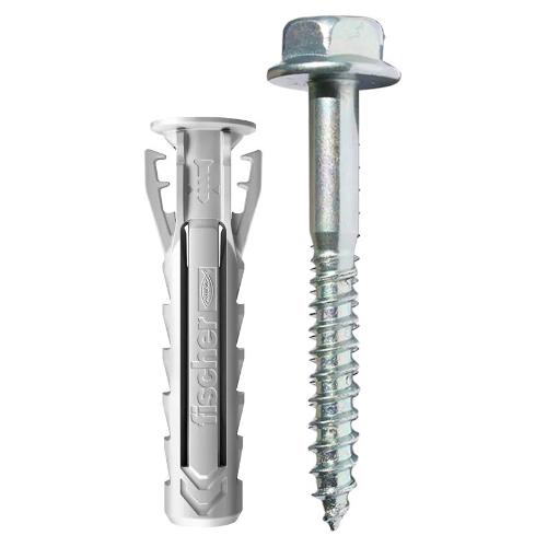 Set tasselli plastica con vite (10mm) Sx Plus 10x50 BM ( 4 pz) 567552