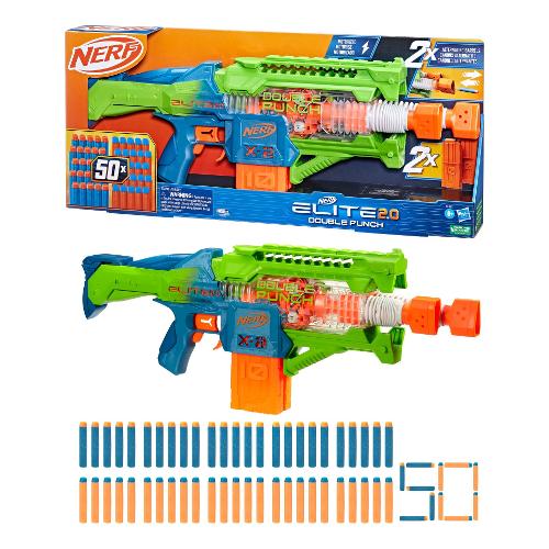 Fucile blaster Elite 2.0 Double Punch 50cp NERF F6363EU4