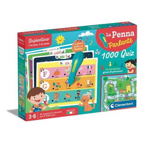 Gioco educativo La Penna Parlante 1000 Quiz SAPIENTINO 16798
