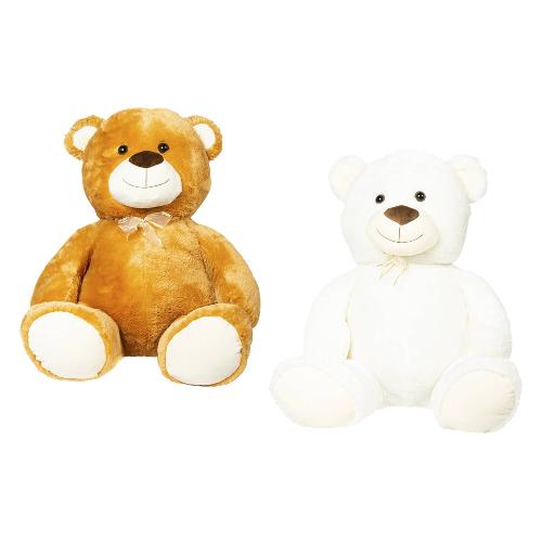 Peluche Orso seduto con fiocco (60cm) PELUX Assortito 41367