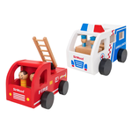 39920 Camion Pompieri/Ambulanza Legno