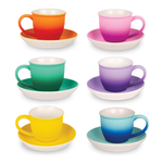 Amicasa .Set 6 Tazze Caffè C/P. Magic Color Art.3