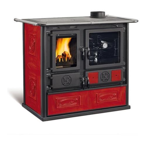 Cucina legna 8,8kW ROSA 5.0 VST Liberty bordeaux classe A+ 7015213 (103x65x85,1cm)