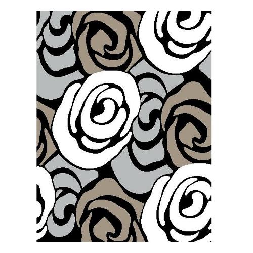 Tappeto ROSE Grigio e Crema (230x160cm) 2693