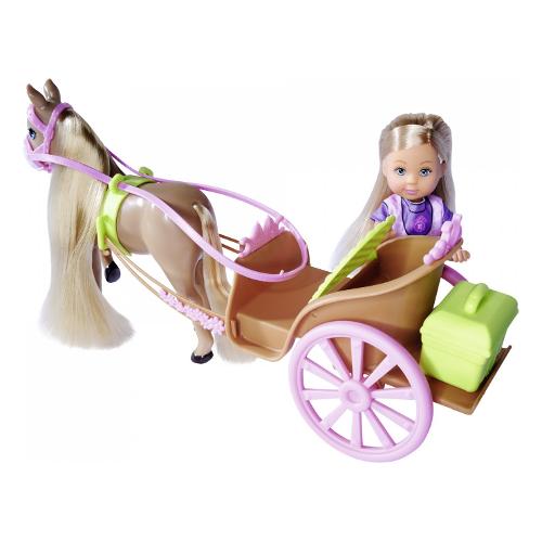 Bambola Con Calesse e Cavallo (28x12cm) EVI LOVE 105733649