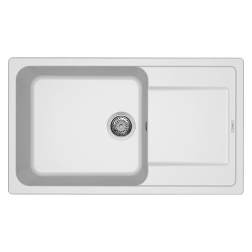 Lavello 1 vasca (86x50cm) LIFE 410 Bianco Opaco LG241068