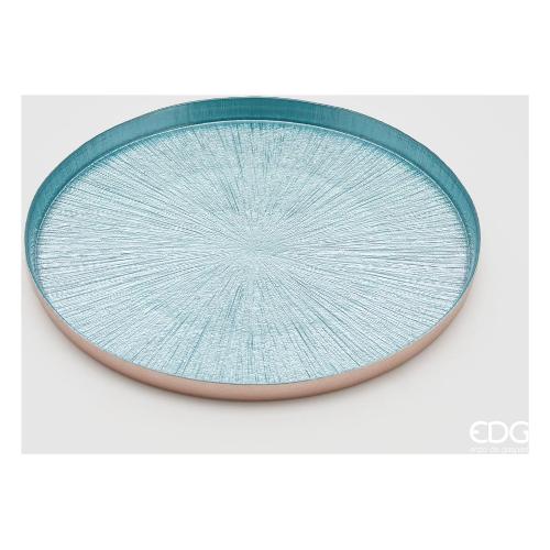 Centro tavola Vetro (32x3cm) BISANZIO Azzurro 107141 82