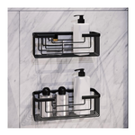 Portaogg. Doccia Rett. Nero 14 2419