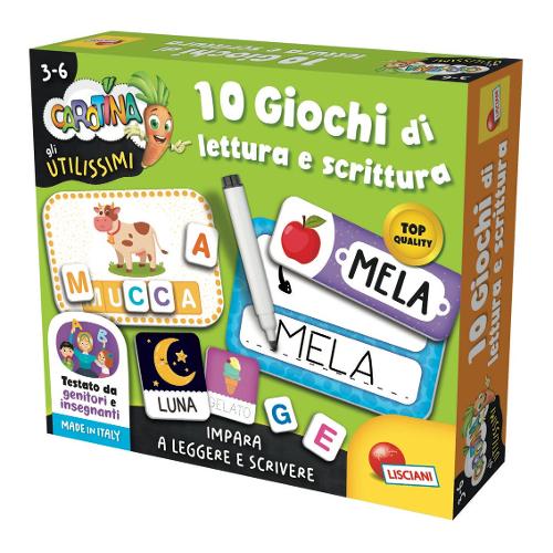 Gioco prescolare 10 Giochi di Lettura 3-6a CAROTINA UTILISSIMI 102839